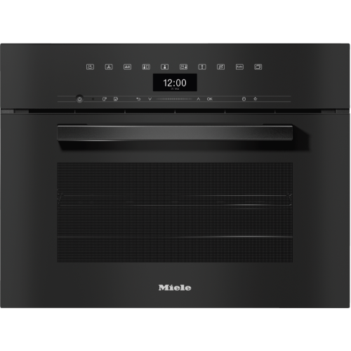Электрический духовой шкаф Miele DGC 7440 HC PRO Obsidian Black, черный обсидиан