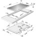 Панель газовых конфорок Miele KM 3054-1