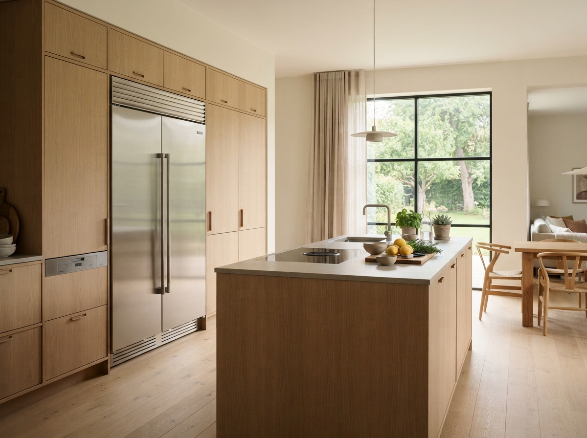 Класс энергопотребления A — экономичные холодильники Miele Энергоэффективный холодильник Miele класса A в современной кухне