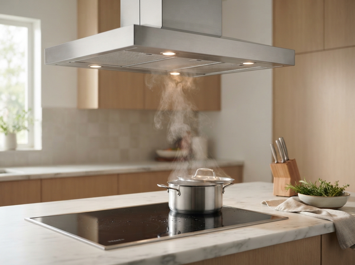 Регулировка остаточного хода в вытяжках Miele Регулировка остаточного хода в вытяжке Miele: очистка воздуха после готовки по таймеру
